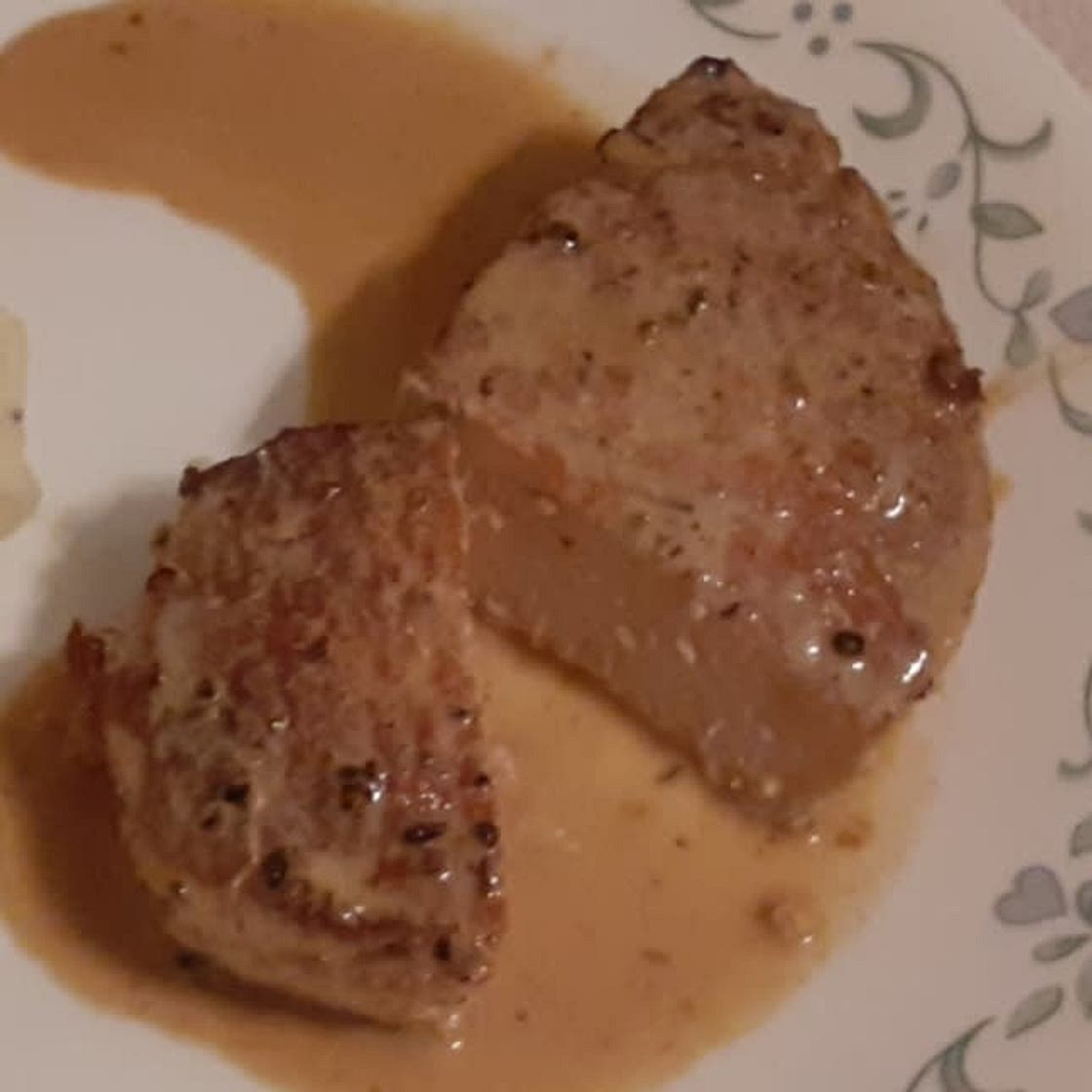 Baked Pork Chops with Dijon Cream Sauce