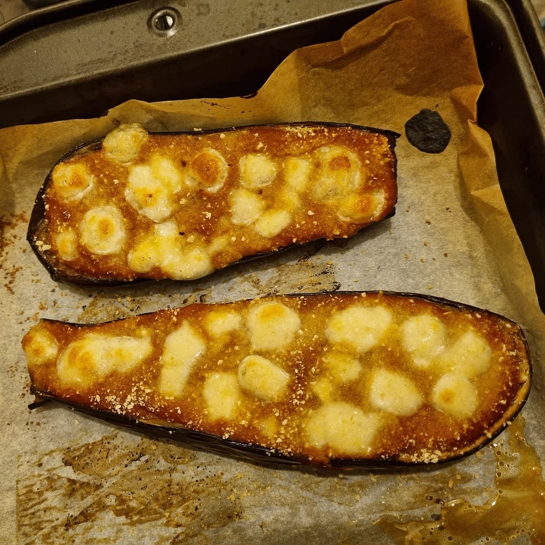 Eggplant Parmesan Boats