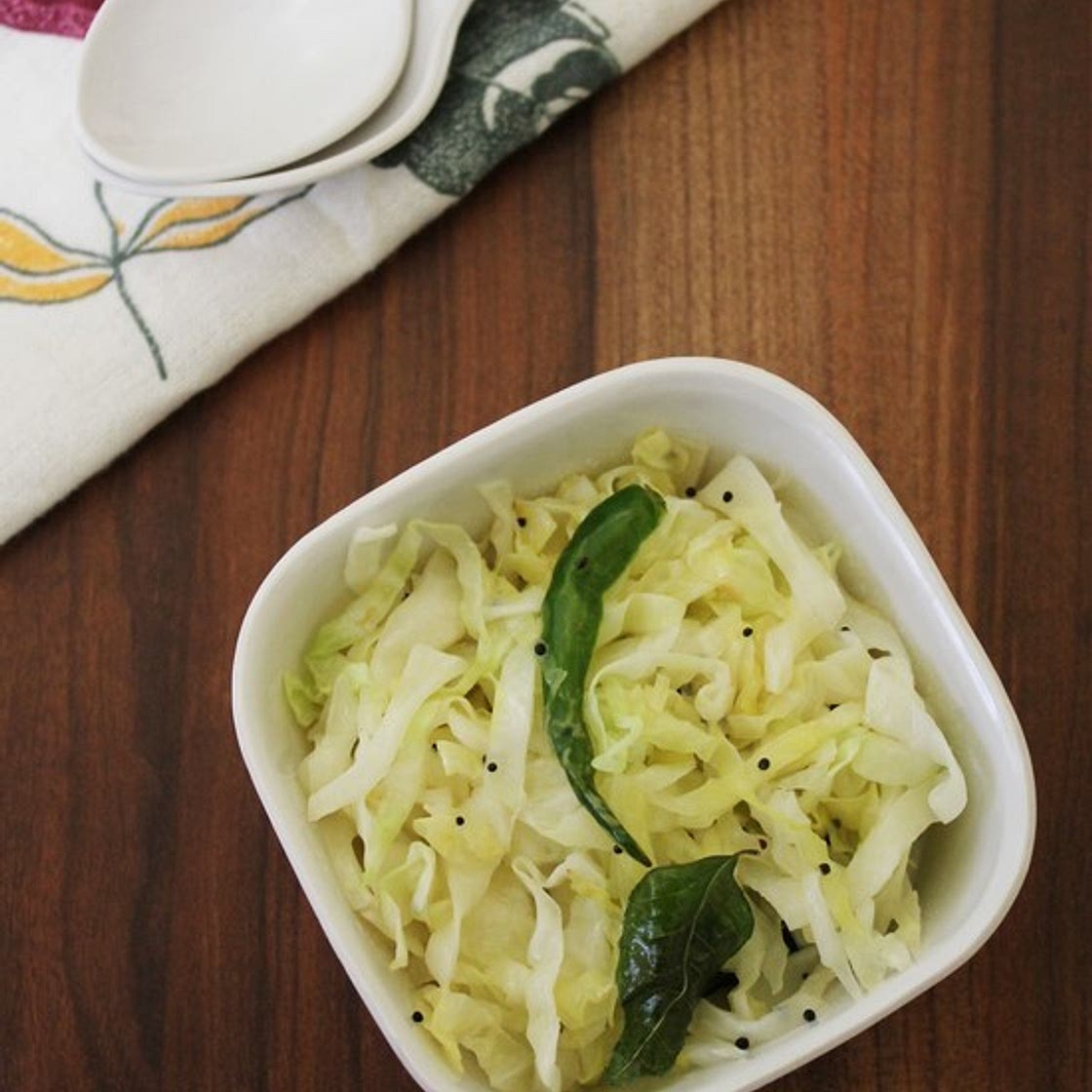 Cabbage sambharo recipe