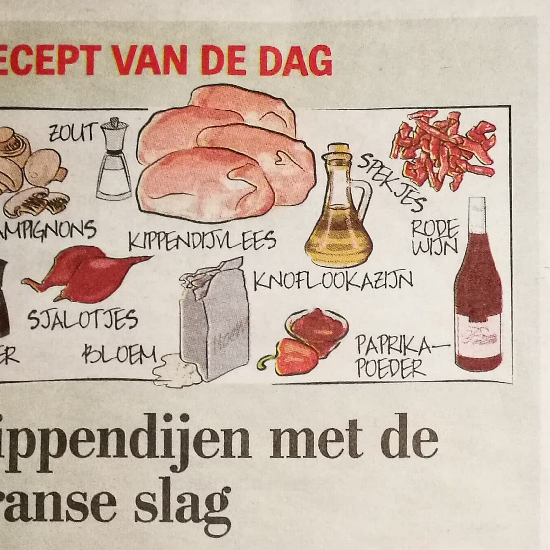 Kippedijen met de franse slag