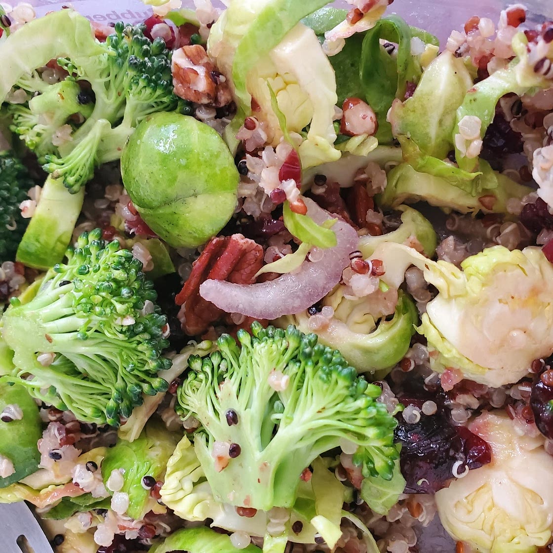 Brussels Sprouts, Cranberry and Quinoa Salad