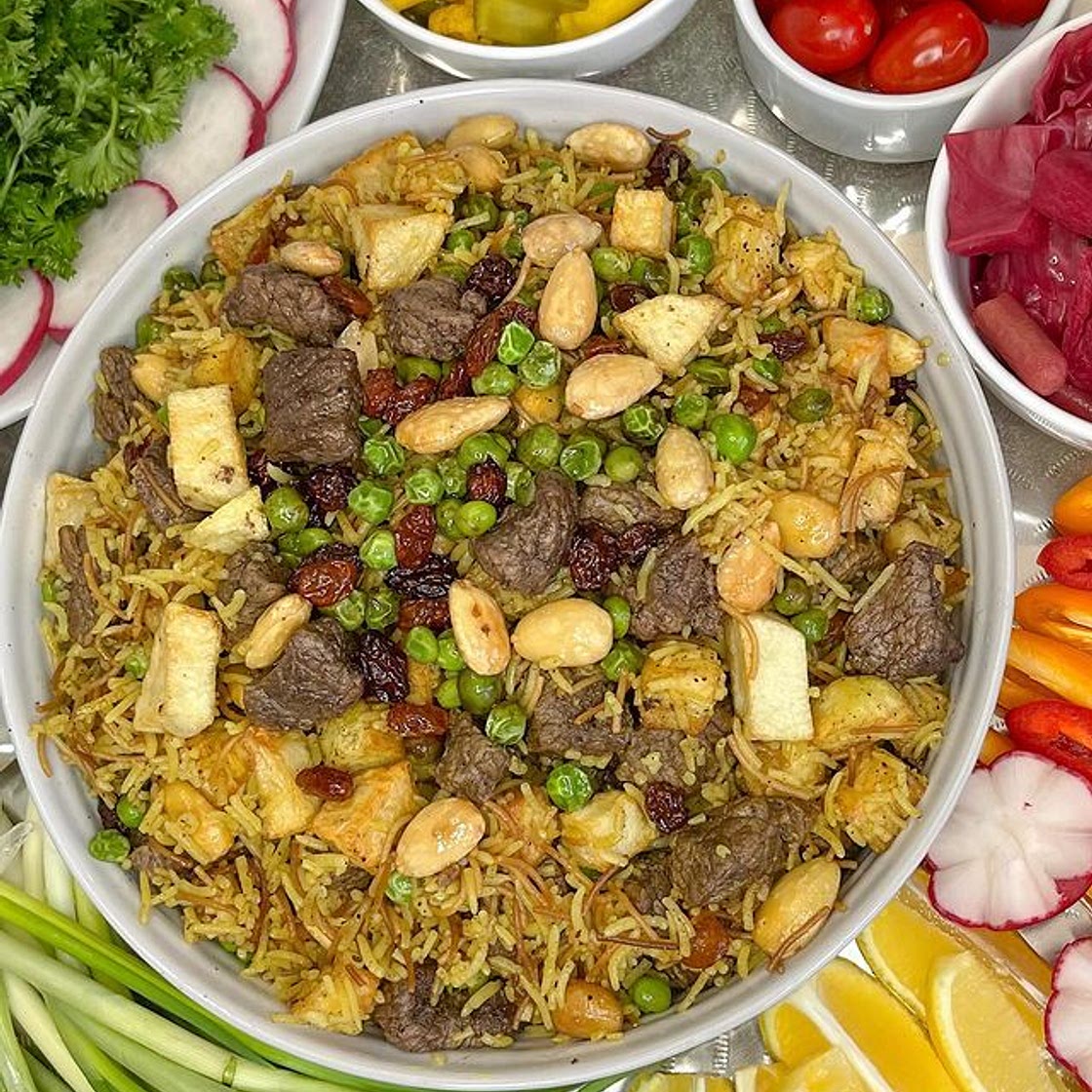 Kurdish Beef biryani