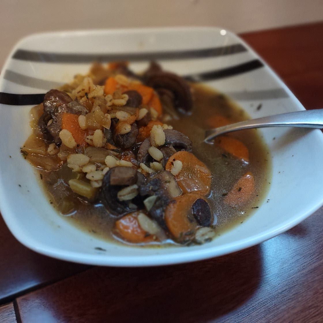 Tweaked: Mushroom and Barley Soup