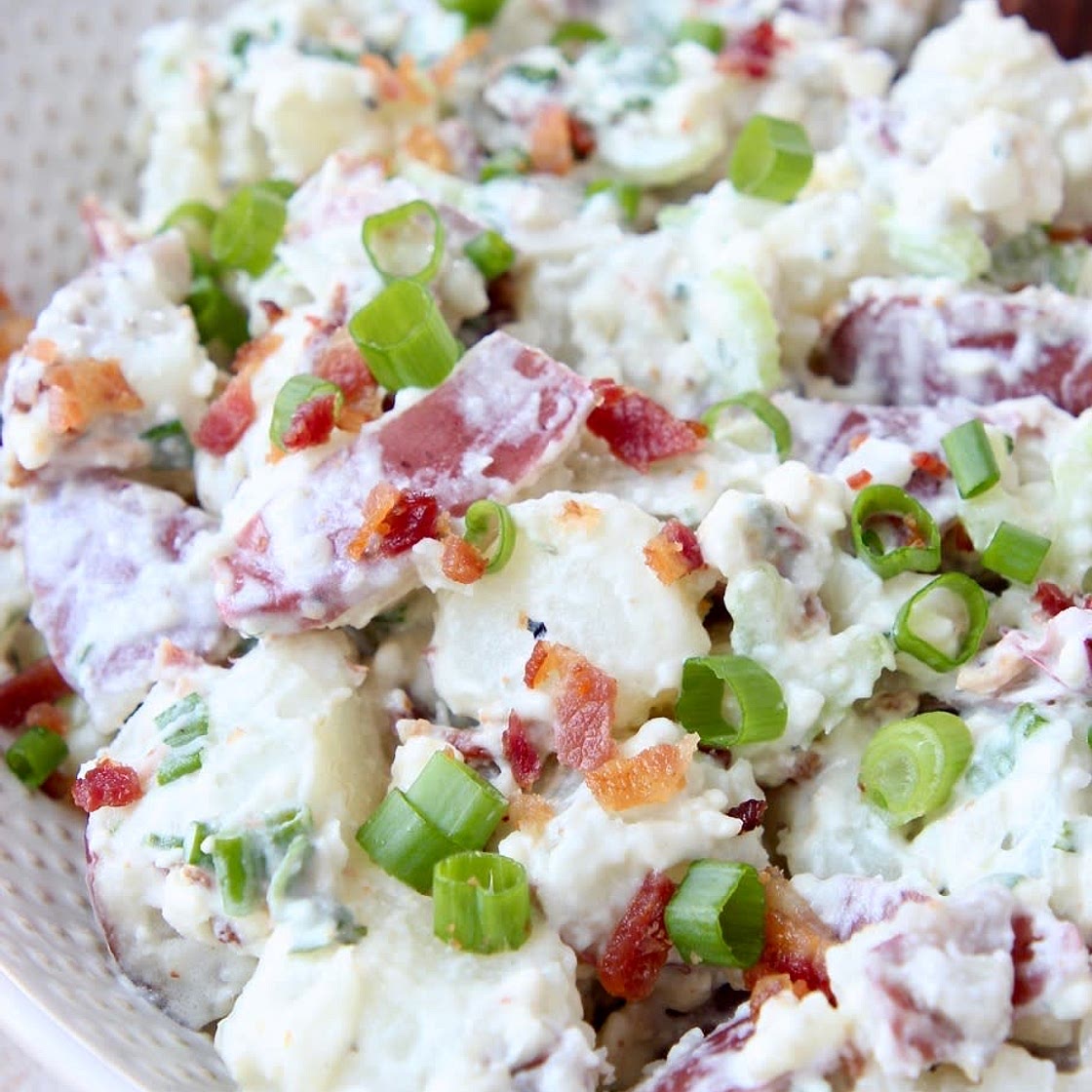 Red, White & Blue Potato Salad 