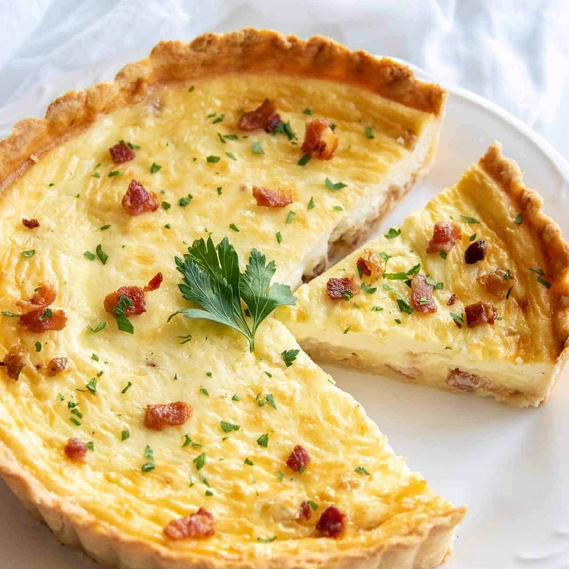 Spinach & Bacon Quiche
