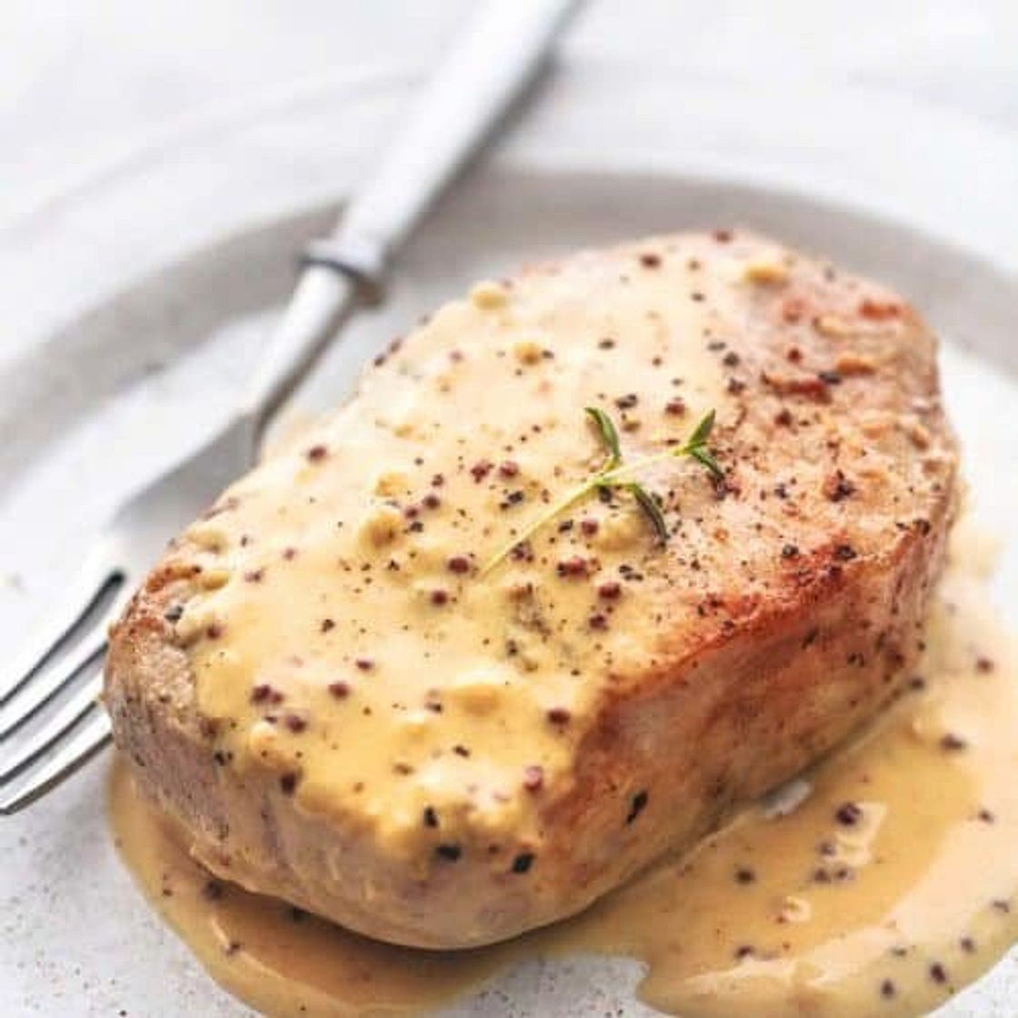 Pork Chops with Dijon Cream Sauce