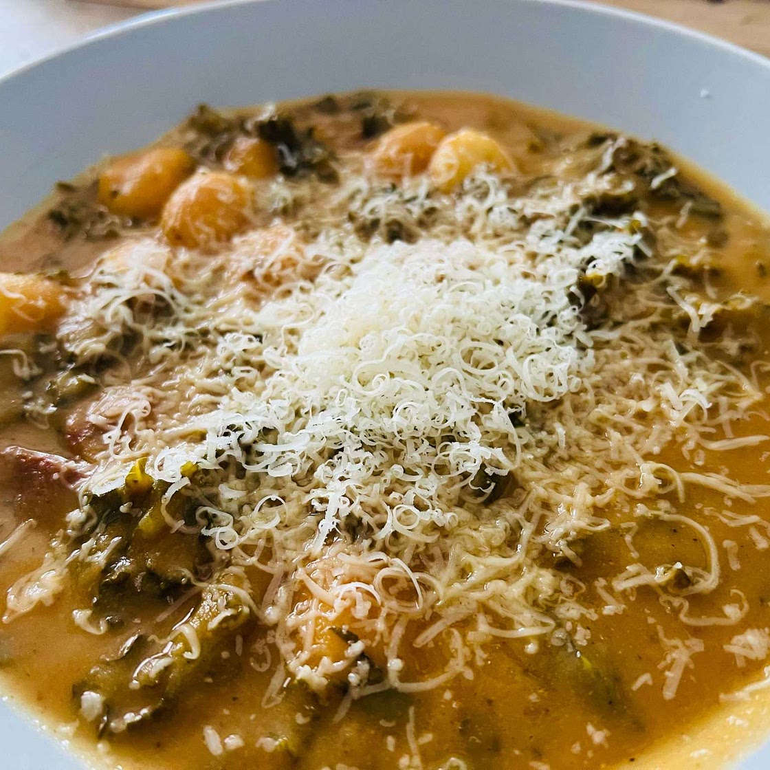 Creamy Gnocchi Soup with Rosemary Bacon