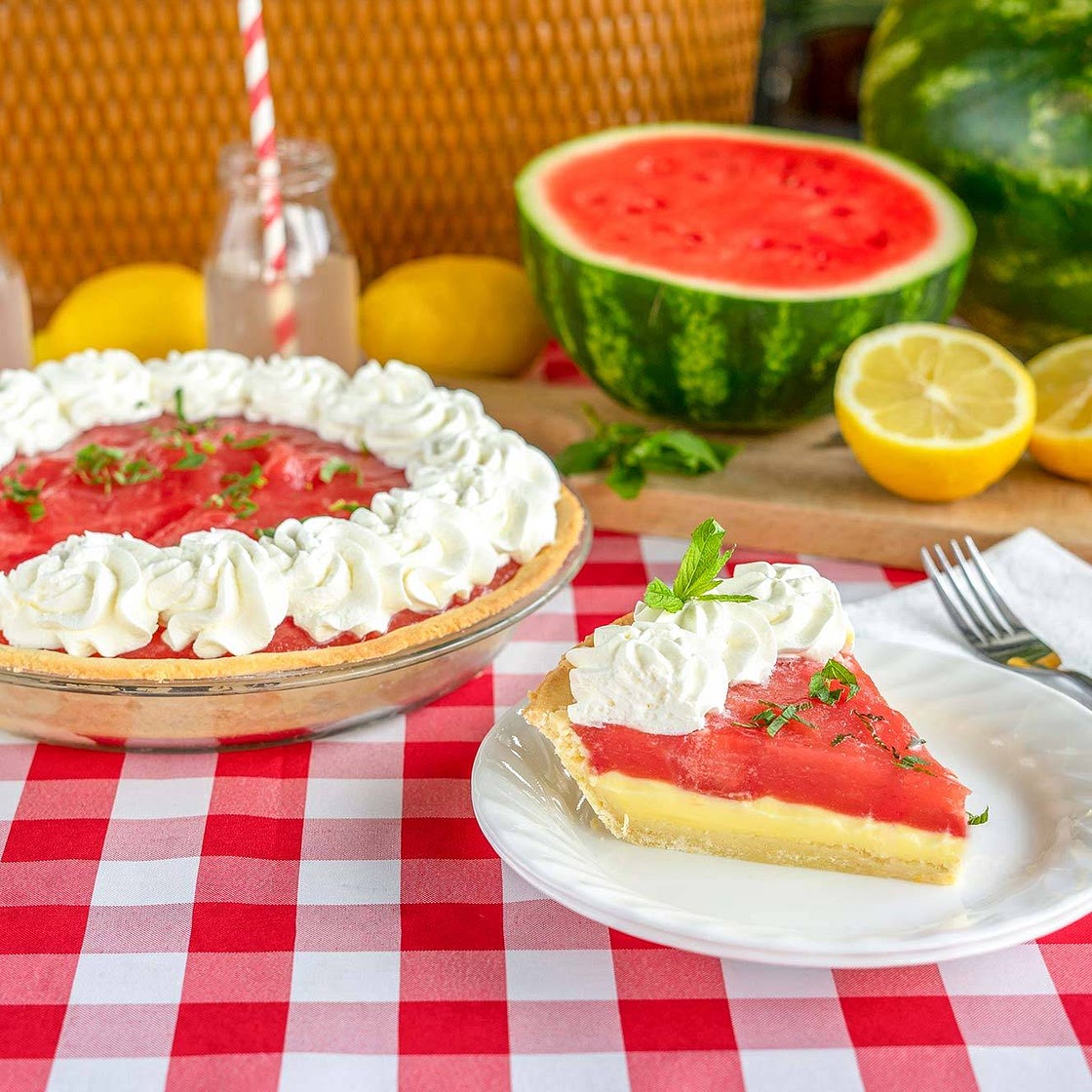 Lemon and Watermelon Pie