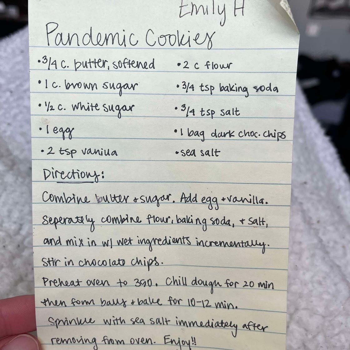 Pandemic cookies