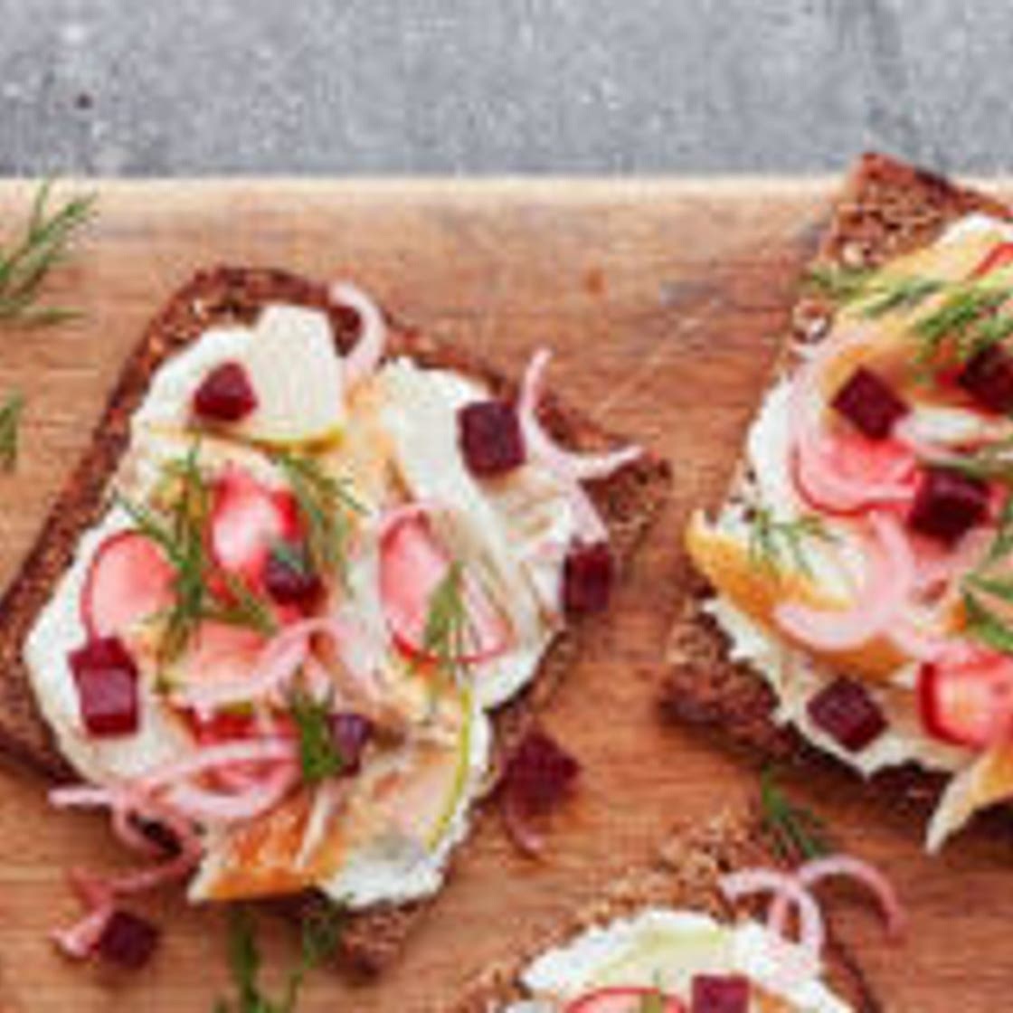 Smoked mackerel open sandwiches | Asda Good Living