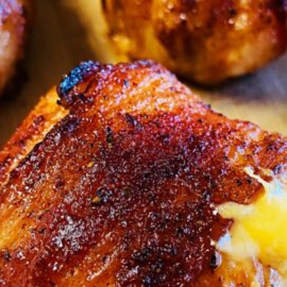 Air Fryer Cheesy Bacon Wrapped Chicken