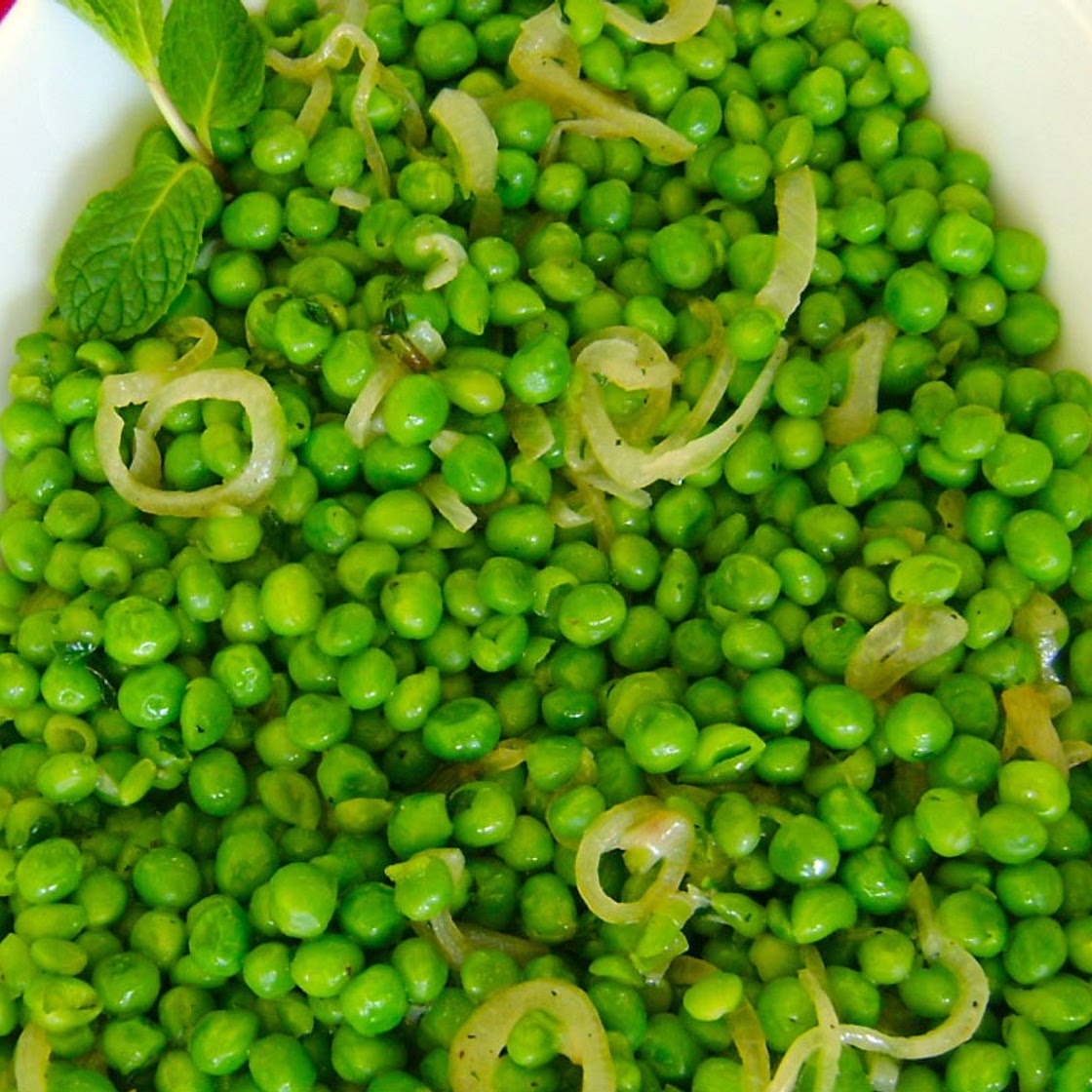 Sautéed Peas with Shallots and Mint