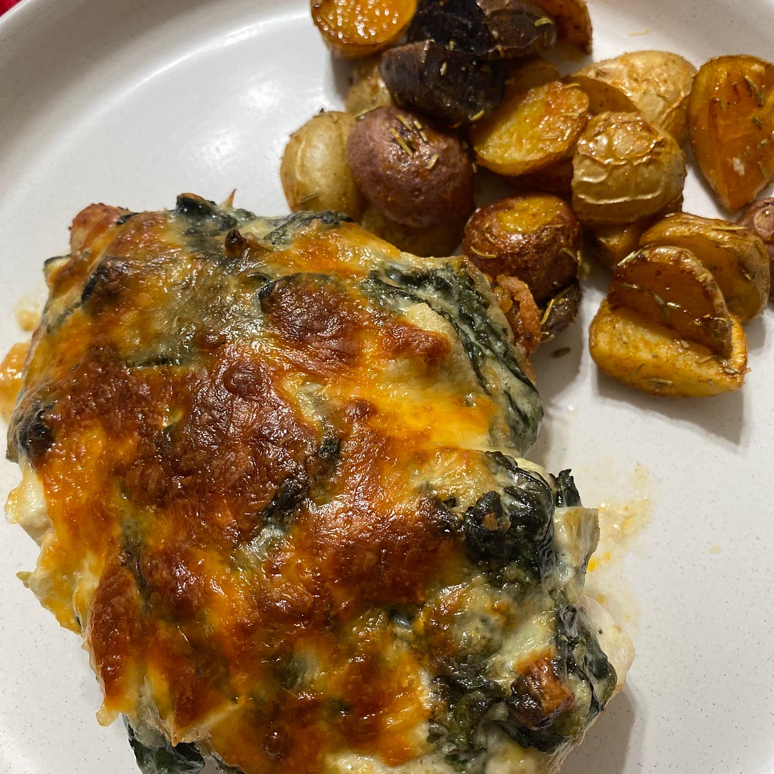 Keto Spinach-Artichoke Chicken