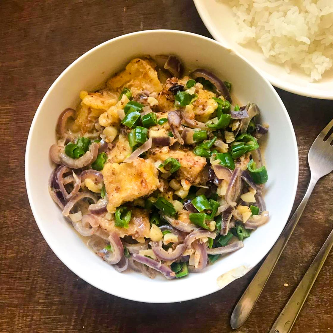 Crispy Tofu Bicol Express