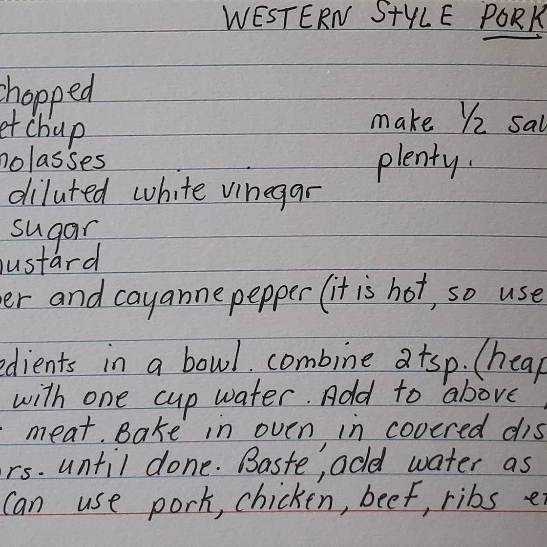 Western style pork
