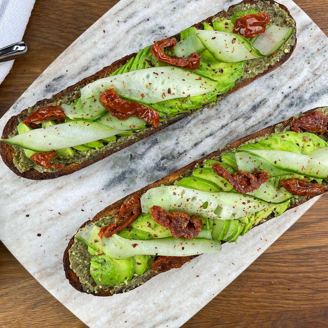 Pesto Avocado Toast