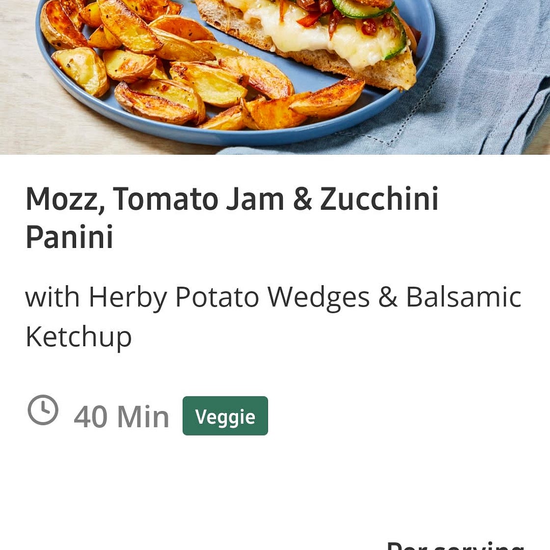 Mozz, tomato jam, and zucchini panini