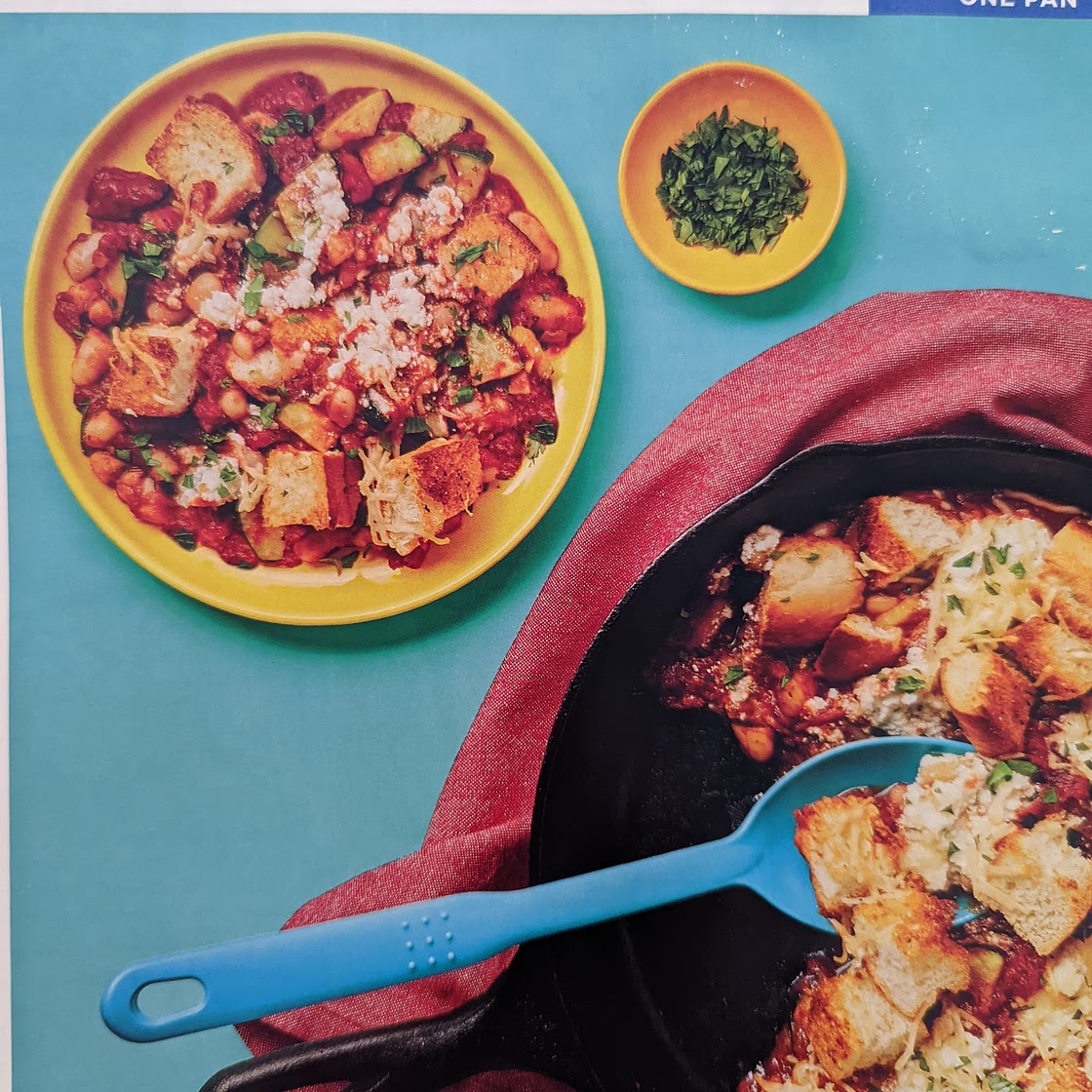 One pan tomato and white bean skillet Italiano