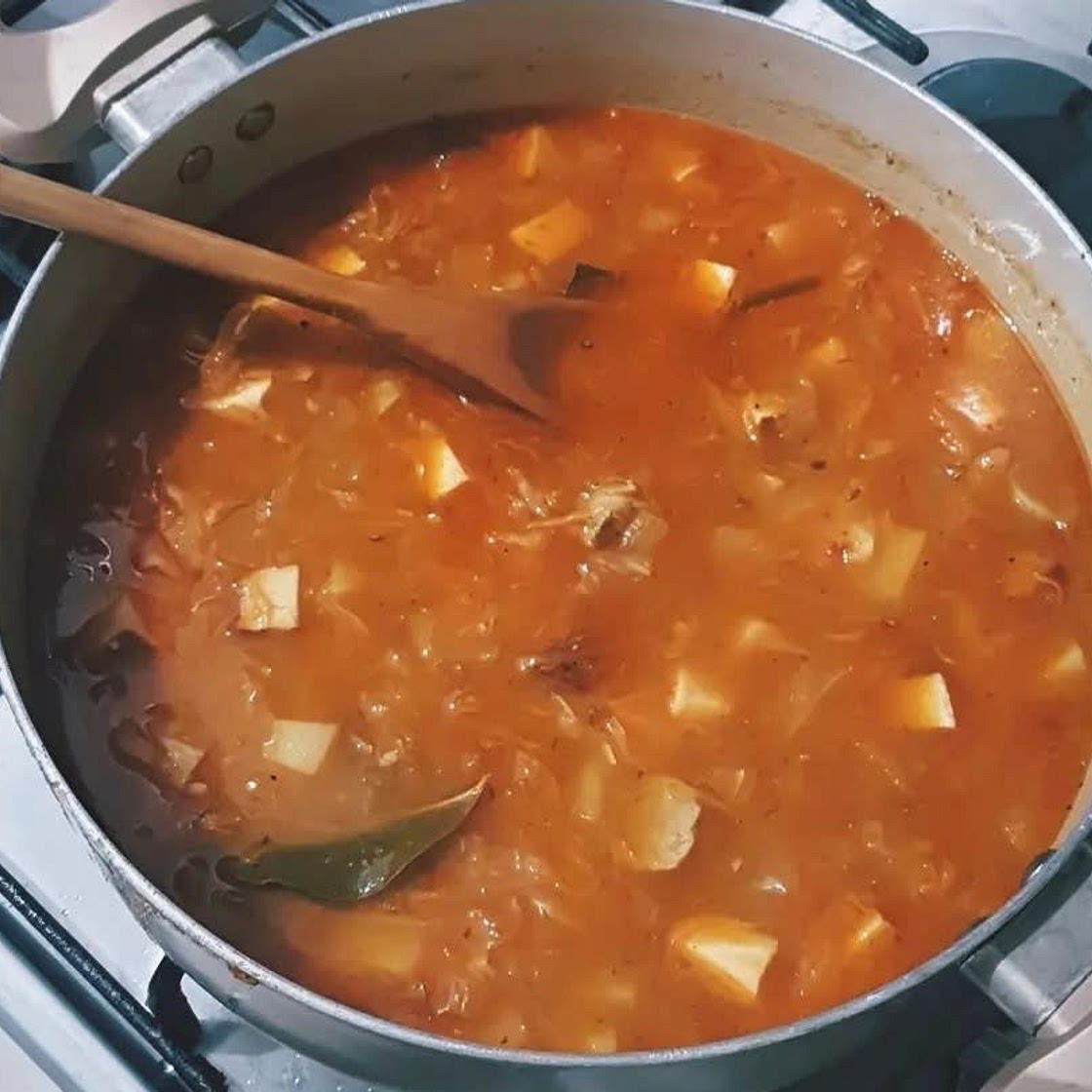 Vegan Sauerkraut Soup "Zelňačka"