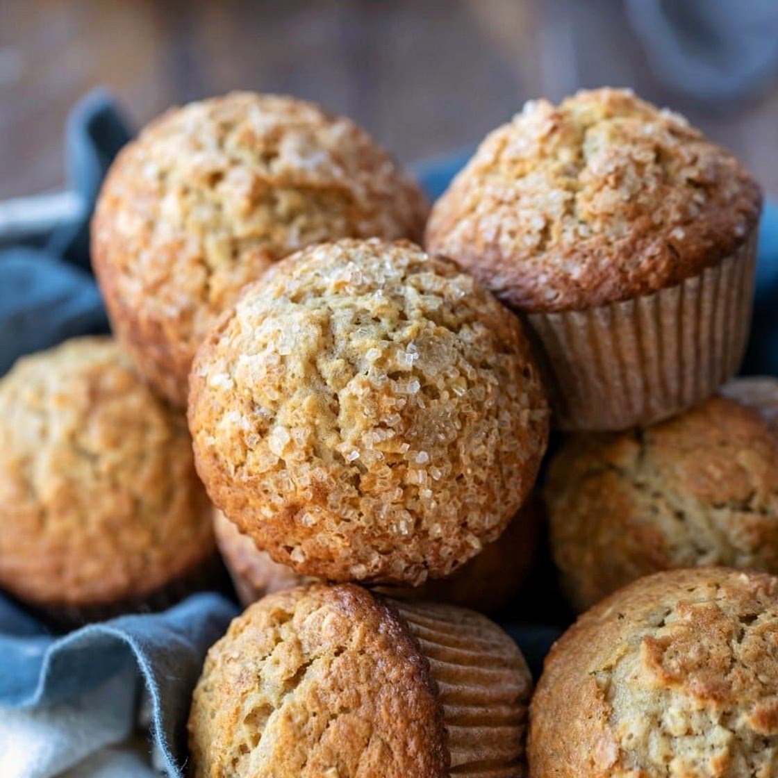 Maple Brown Sugar Oatmeal Muffins