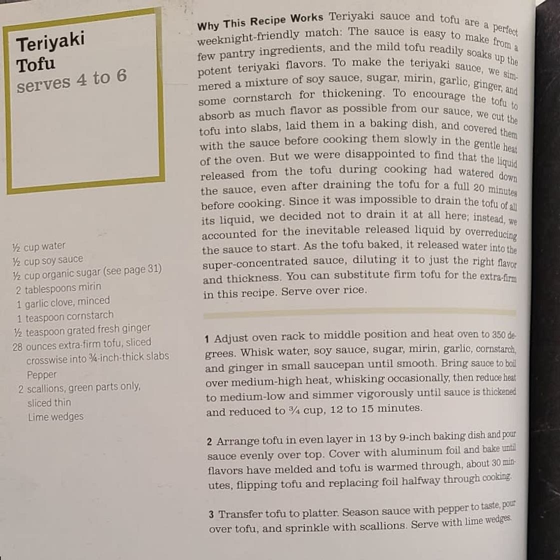 Teriyaki tofu