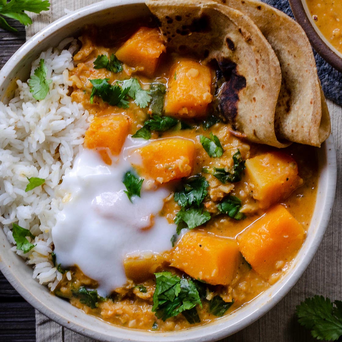 Butternut Squash Red Lentil Curry