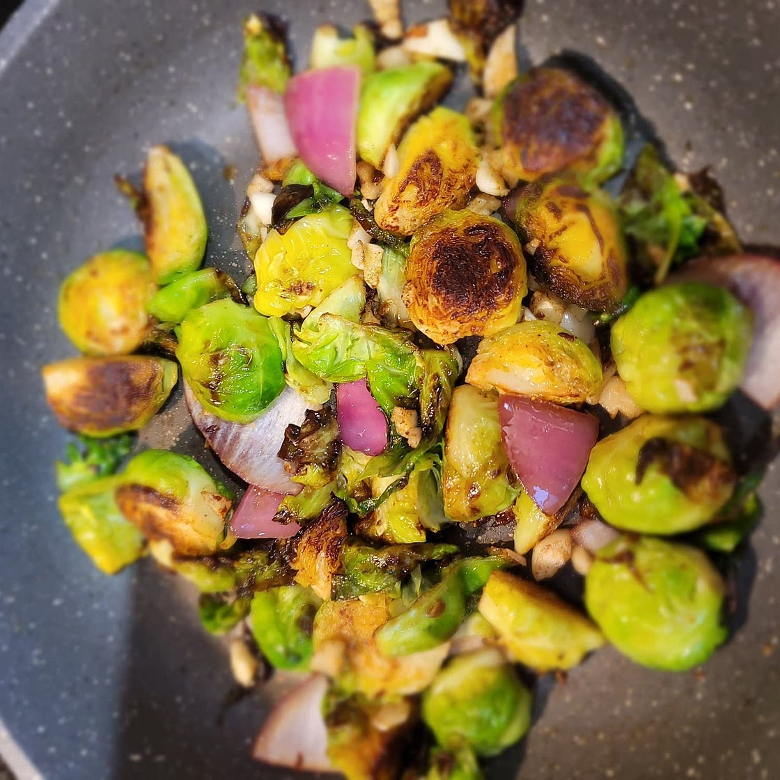Sautéed Brussels Sprouts with Lemon Garlic Butter