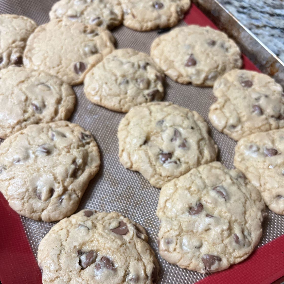 Chewy chocolate chip cookies