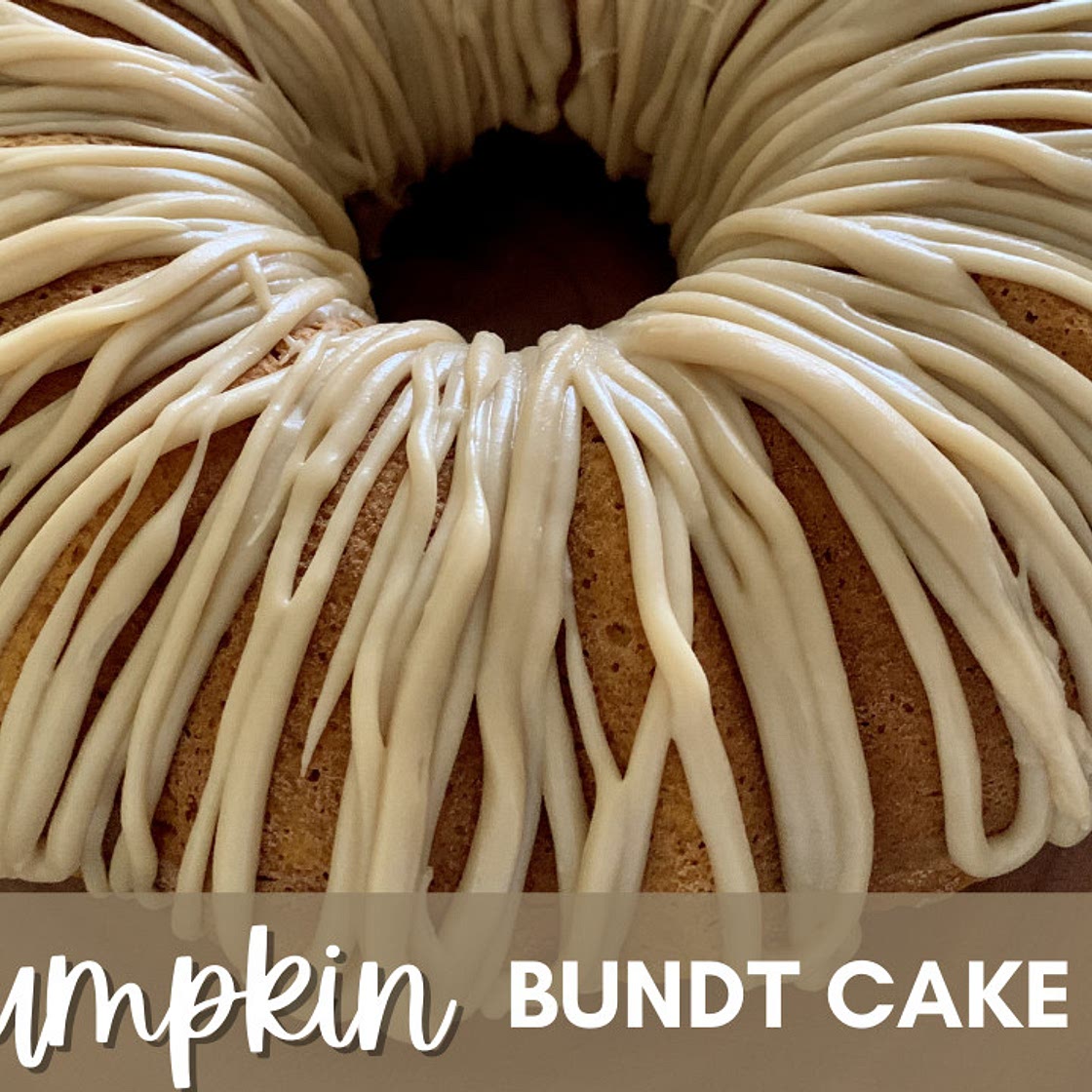 Pumpkin Bundt Cake with Caramel Icing