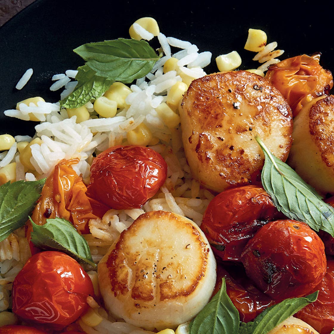 The Sunday Dinner Table: Antoni Porowski’s Scallops with Burst Cherry Tomatoes