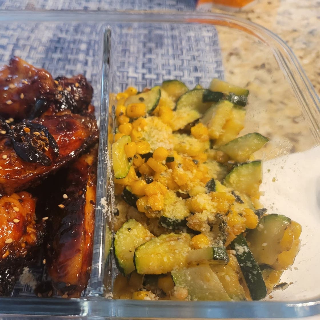 Parmesan Zucchini and Corn