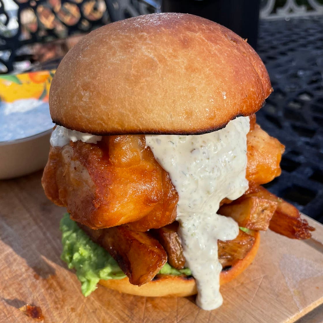 Fish and Chip Burger