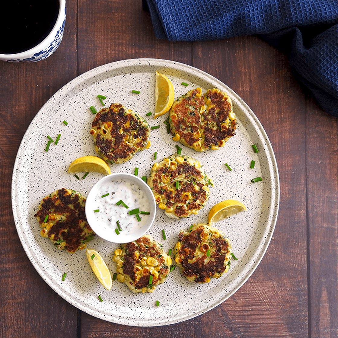 Courgette & Halloumi Fritters