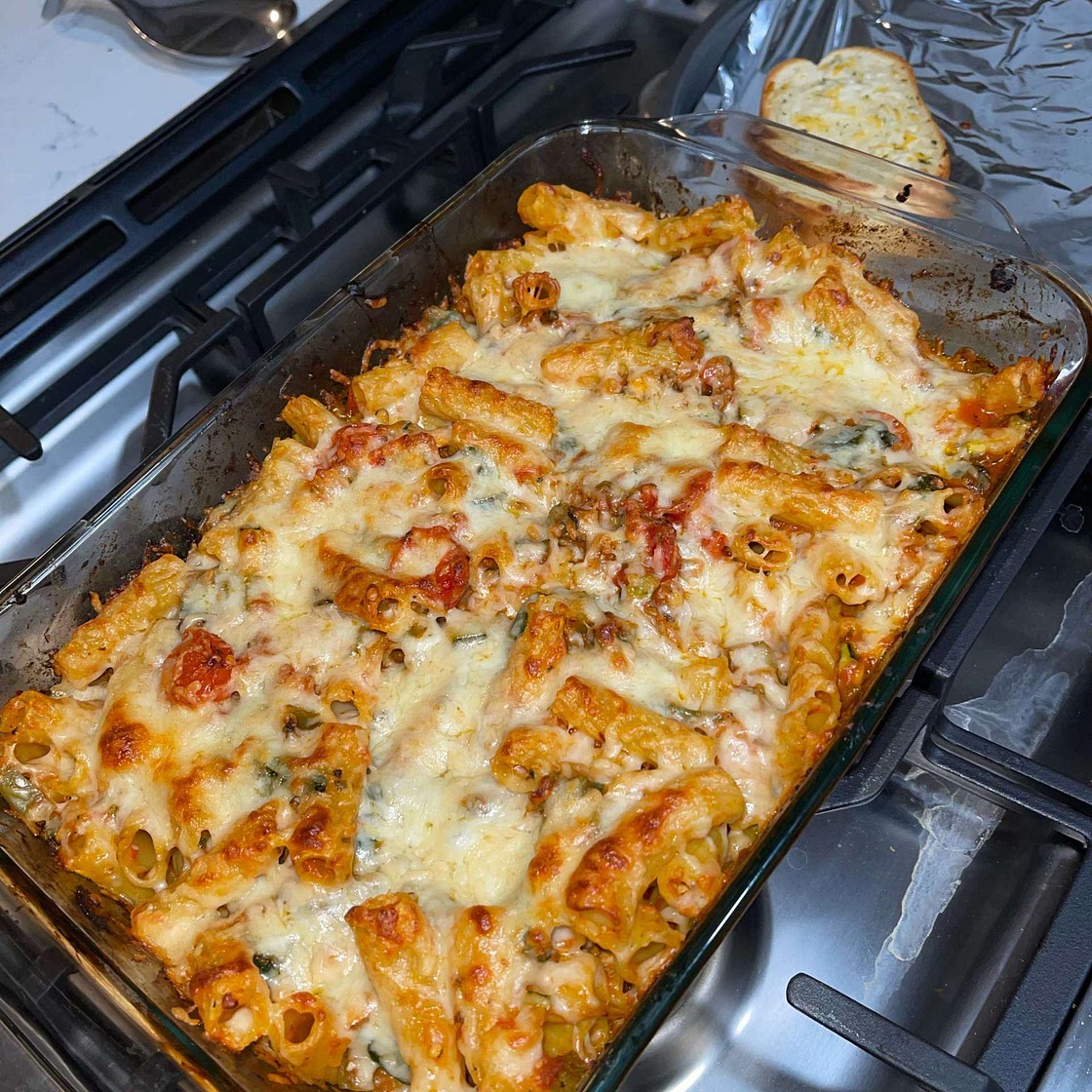 Veggie Lover's Baked Rigatoni