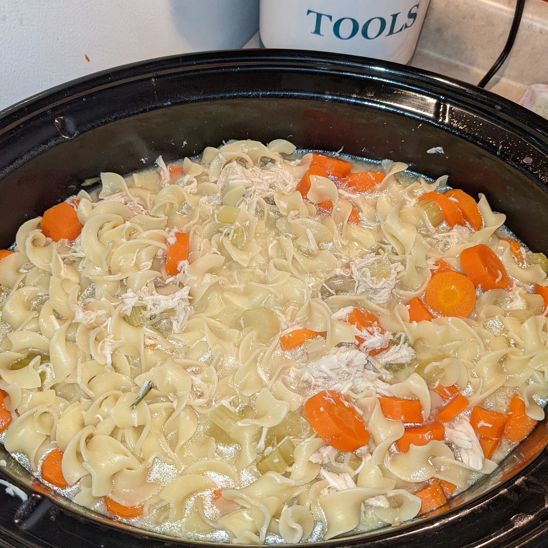 Crockpot chicken noodle soup