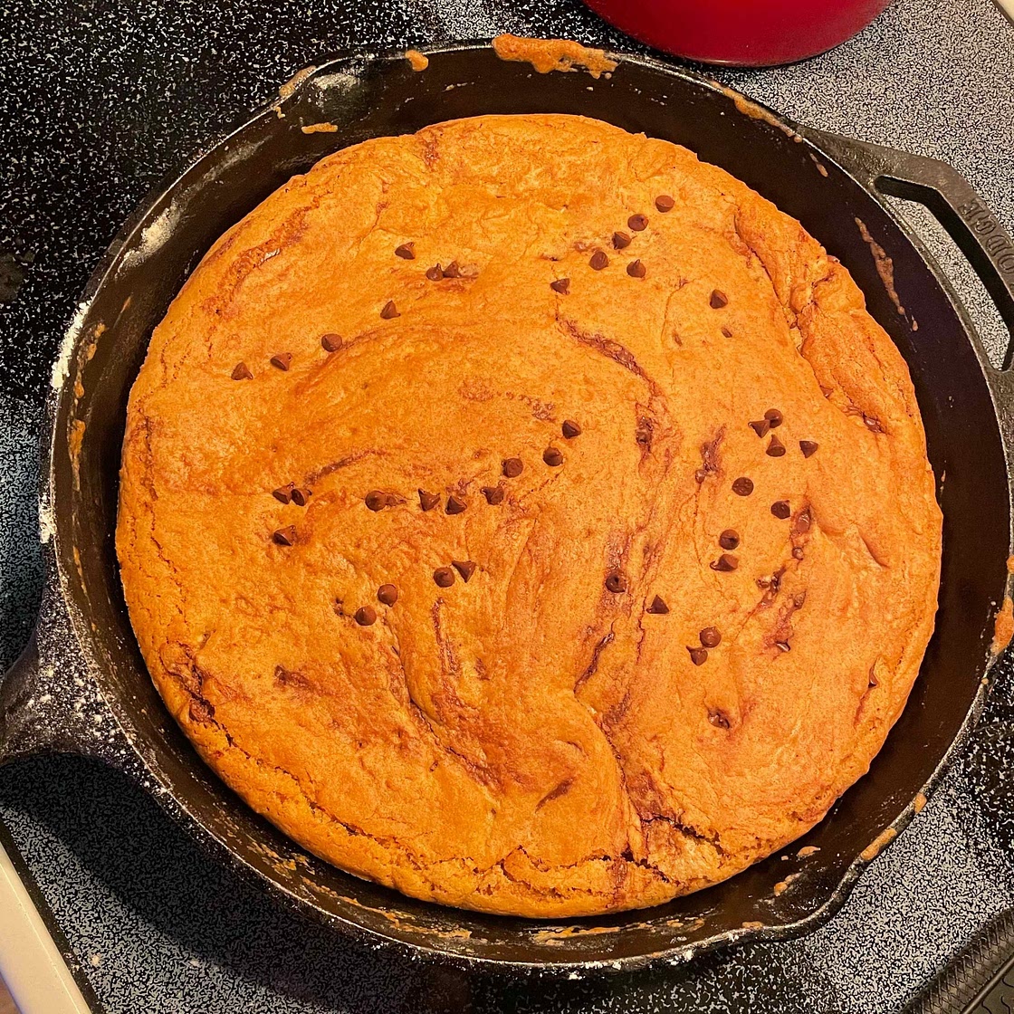 Chocolate Chip Skillet Cookie