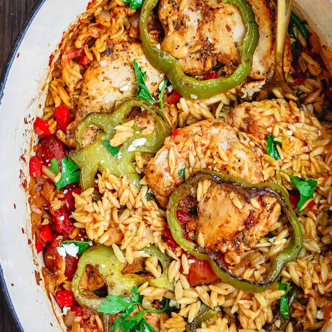 Greek-Style Chicken Orzo Recipe