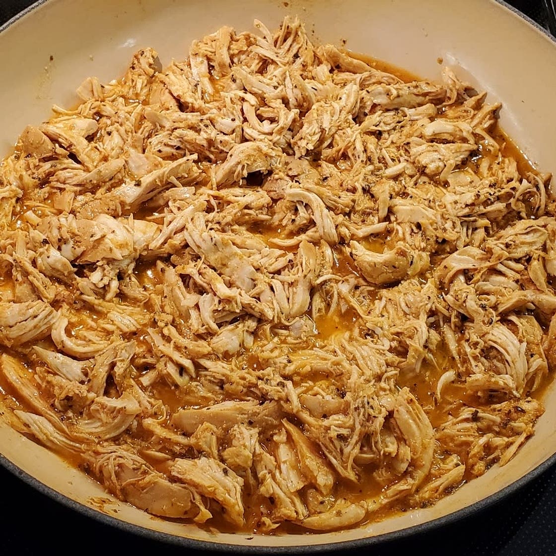 Easy Shredded Chicken - Mexican Style