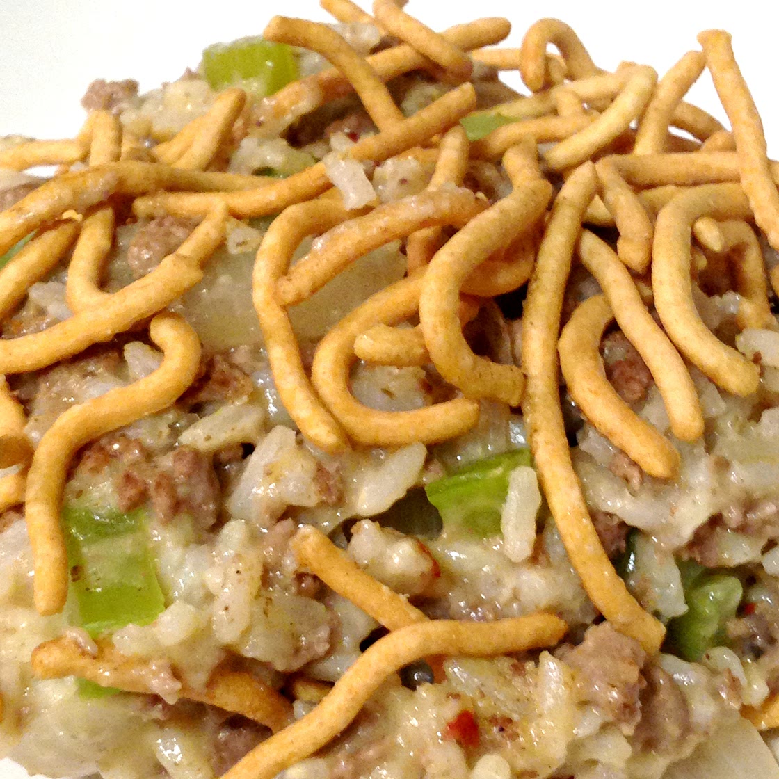 Chow Mein Hamburger Hot Dish