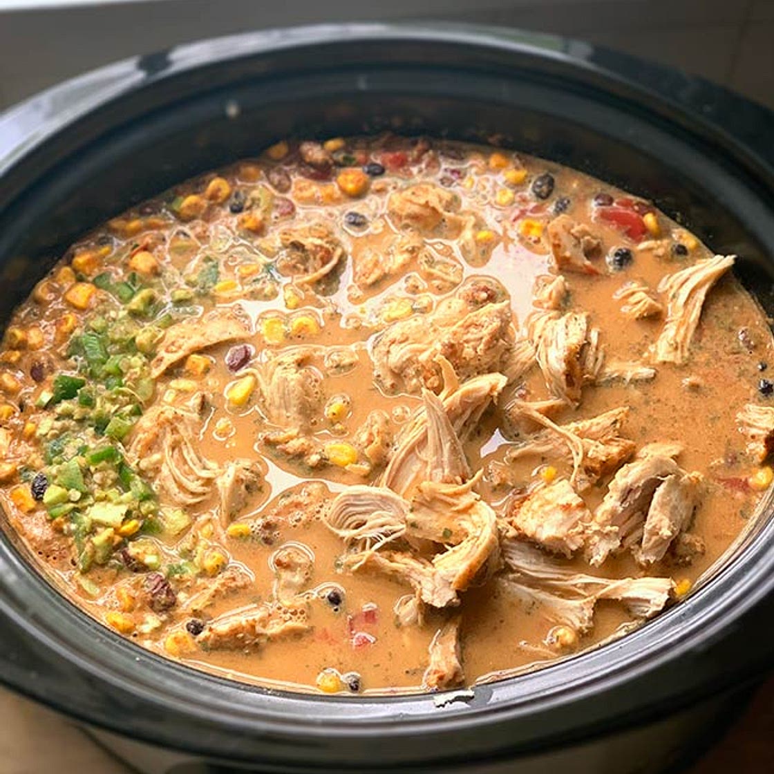Crockpot Chicken Tortilla Soup