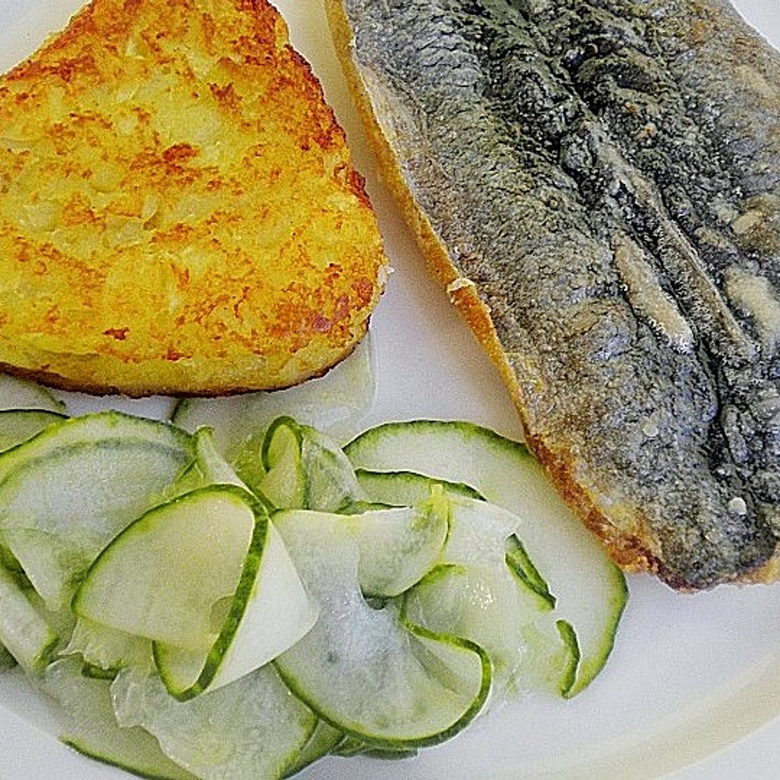 Grüne Heringe gebraten