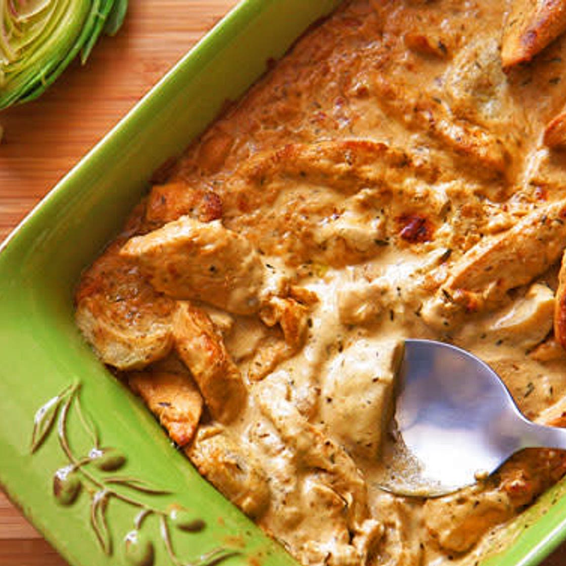 Poulet aux artichauts 