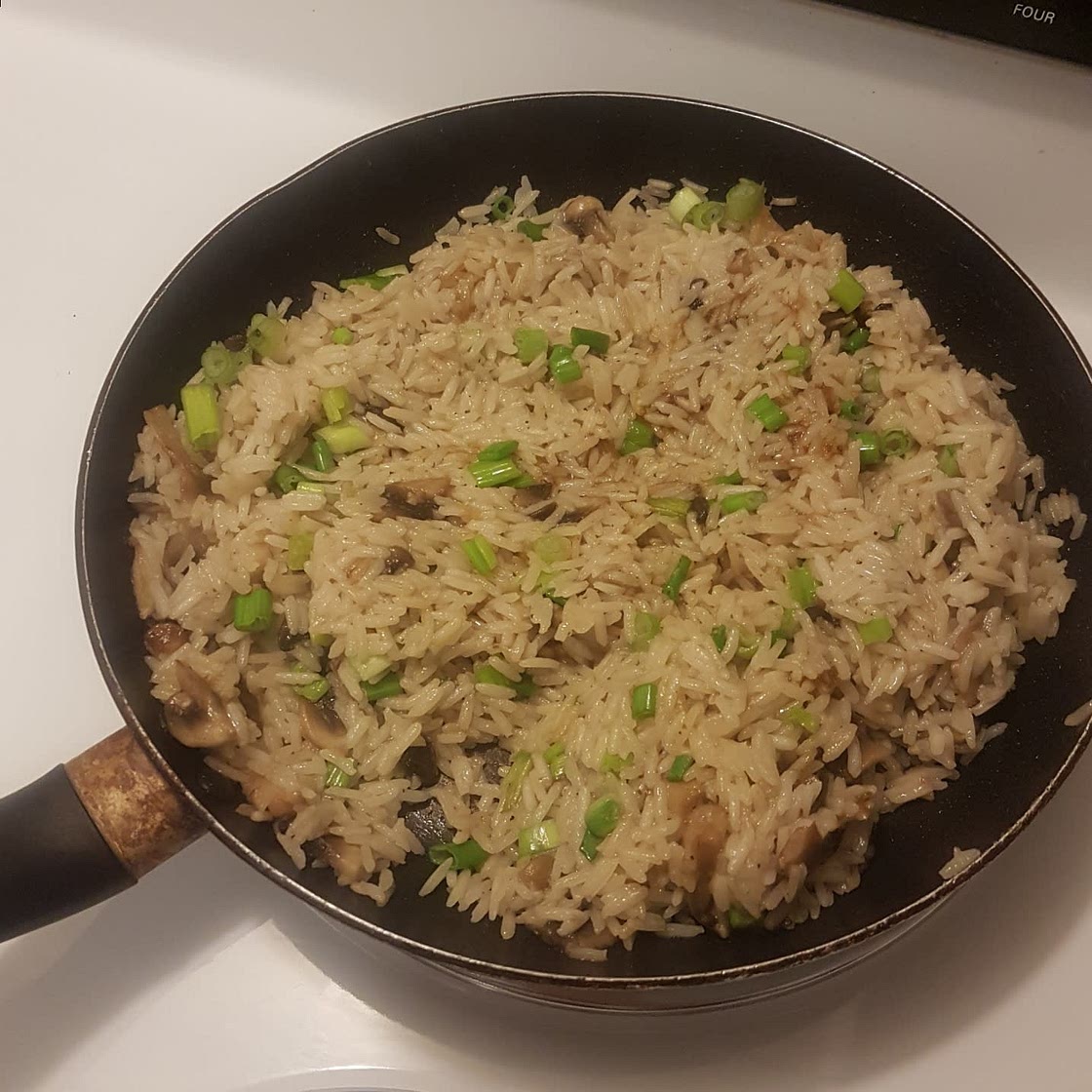 One pot garlic butter mushroom rice