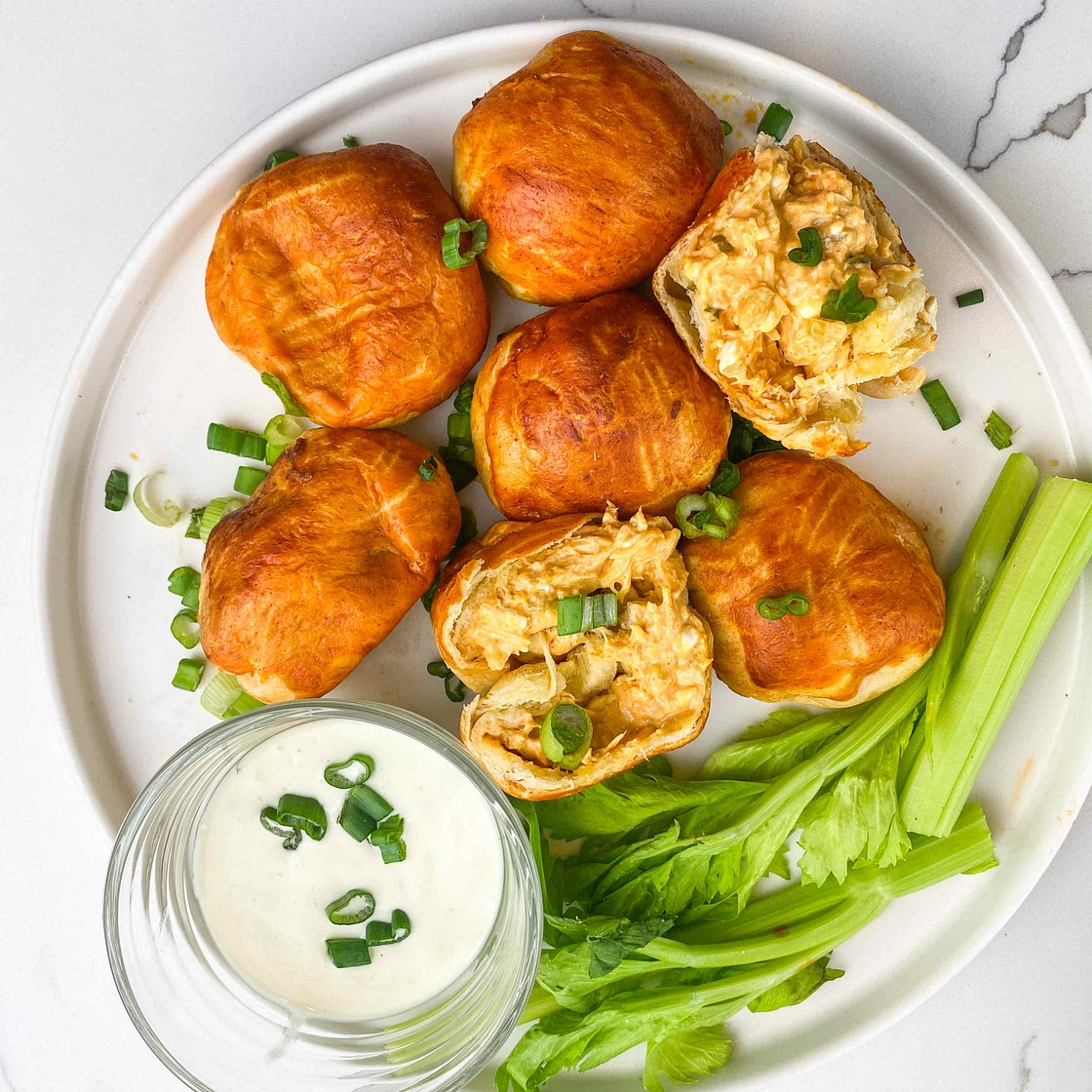 Buffalo Chicken Dip Bites 