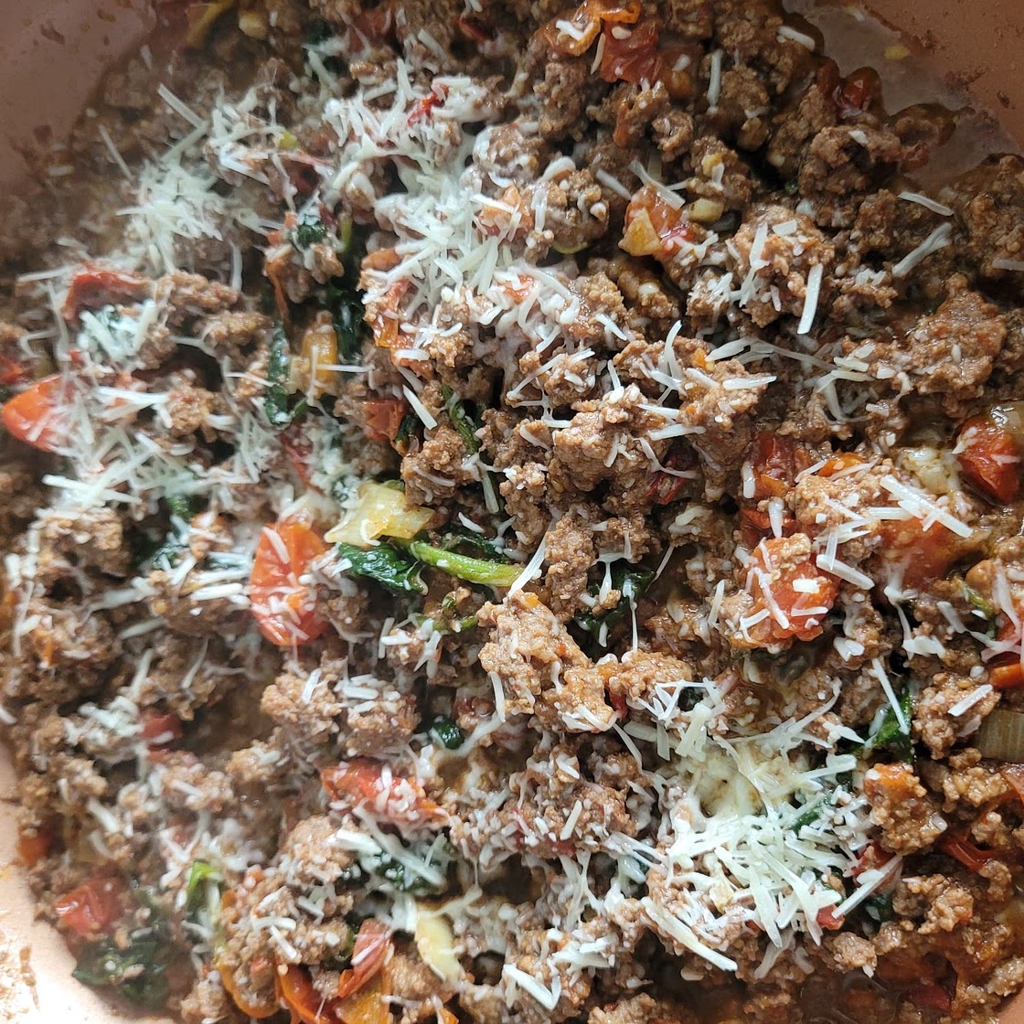 Mediterranean Ground Beef Stir Fry