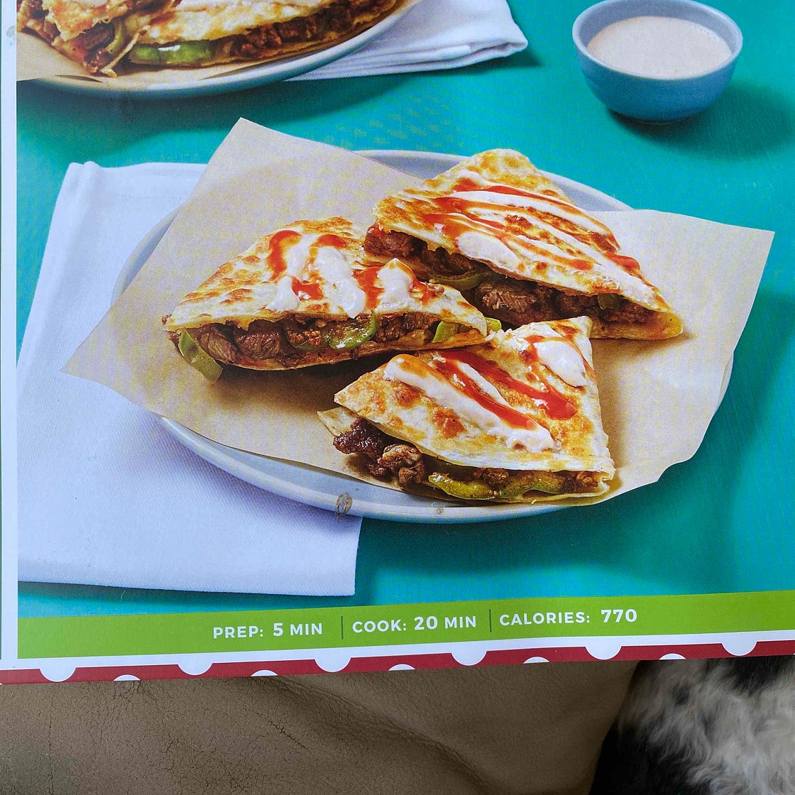 One-Pan Steak & Green Pepper Quesadillas 