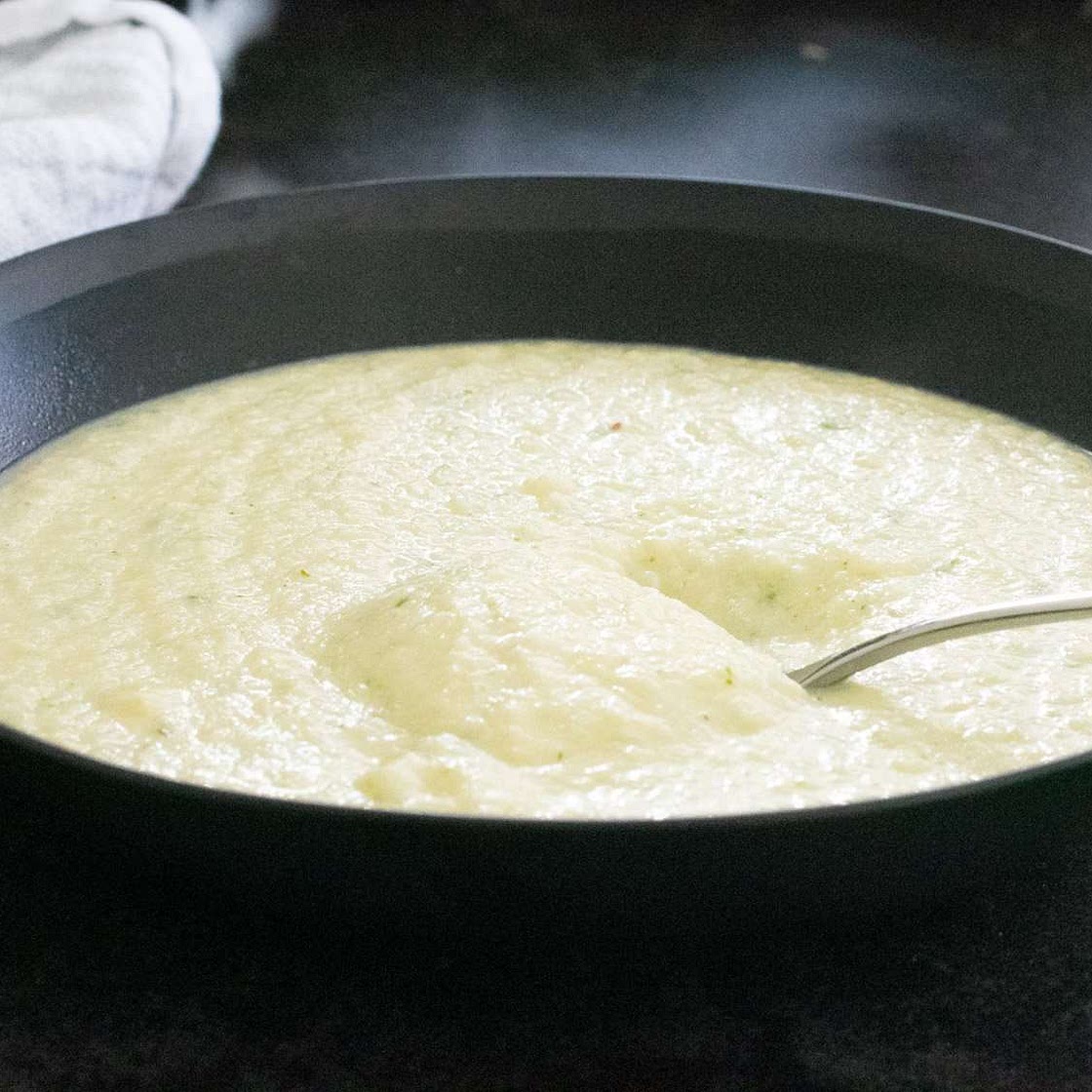 Herby cauliflower cheese soup