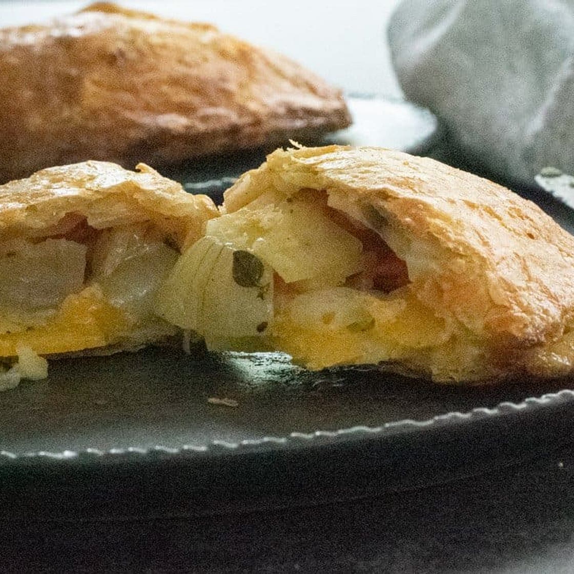 Root vegetable and cheese pasties