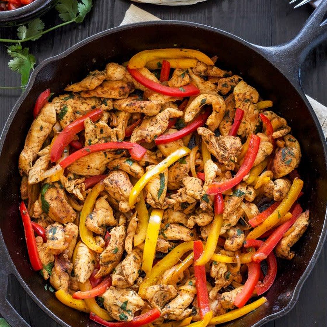 Chicken fajitas