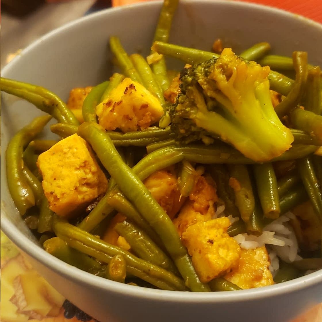 Szechuan Tofu & Green Bean Stir-Fry